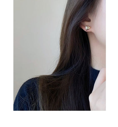 Silver Heart Sterling Stud 925 Earring