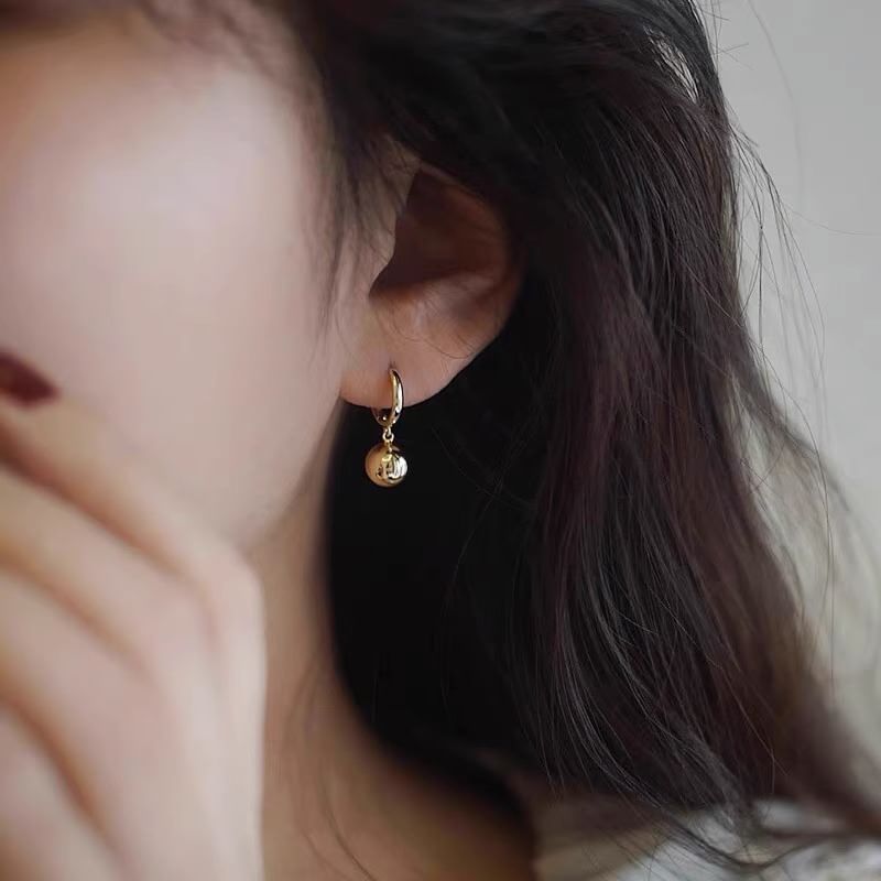 925 Huggie Sterling Silver Ball Drop Earring