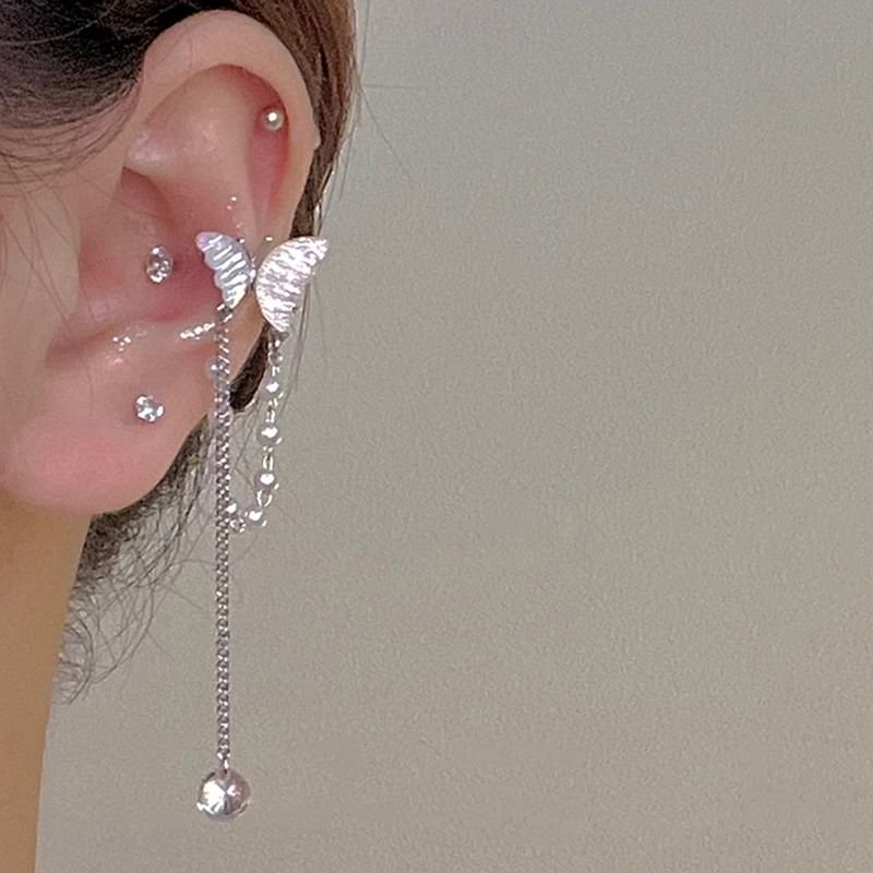 Pearl Butterfly Cuff Faux Ear