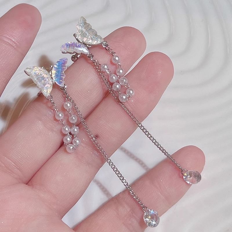 Pearl Butterfly Cuff Faux Ear