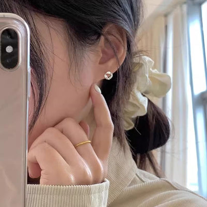 Sterling Twisted 925 Silver Earring Barbell