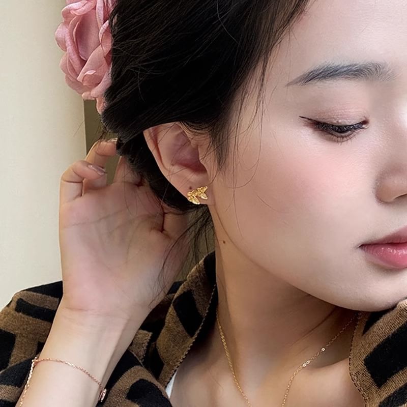 925 Sterling Stud Earring Silver Butterfly