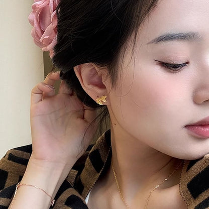 925 Sterling Stud Earring Silver Butterfly