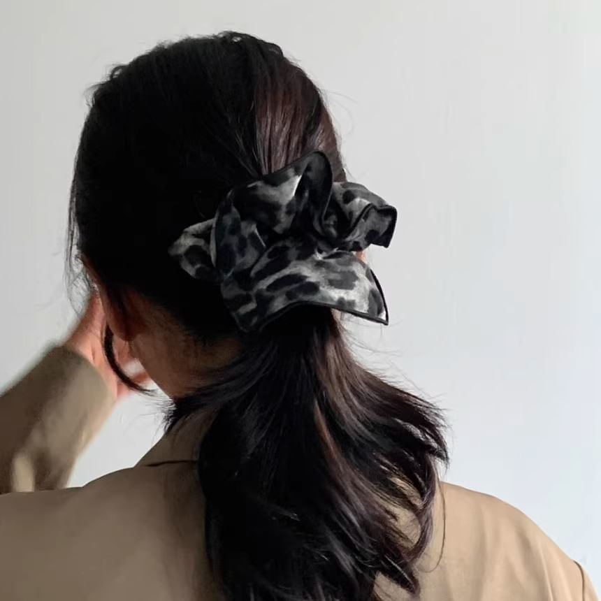 Print Scrunchie Hair Leopard