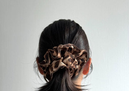Print Scrunchie Hair Leopard