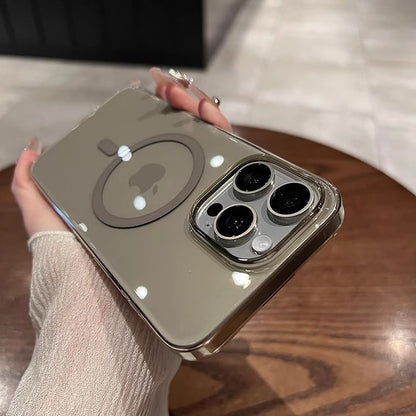 Case MagSafe) with Transparent Magnetic Phone (Compatible