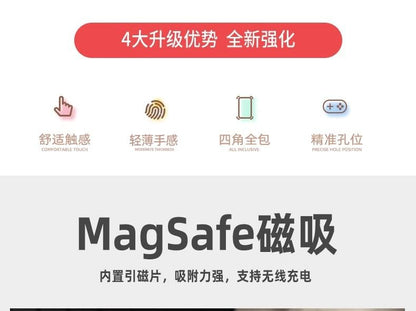 Case MagSafe) with Transparent Magnetic Phone (Compatible