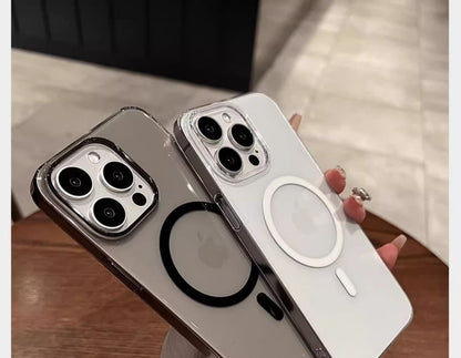 Case MagSafe) with Transparent Magnetic Phone (Compatible