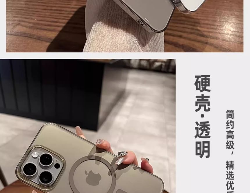 Case MagSafe) with Transparent Magnetic Phone (Compatible