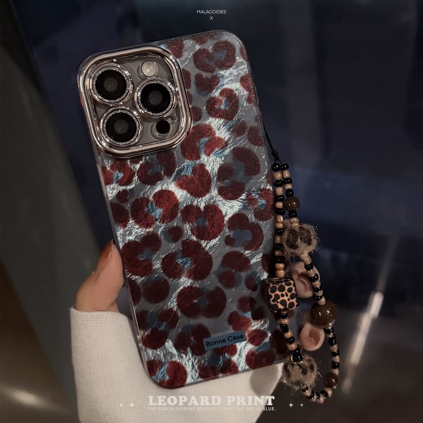 Set Strap Phone / Case Print Leopard