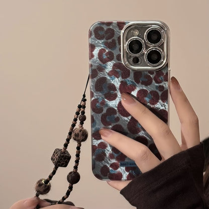 Set Strap Phone / Case Print Leopard