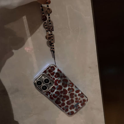Set Strap Phone / Case Print Leopard