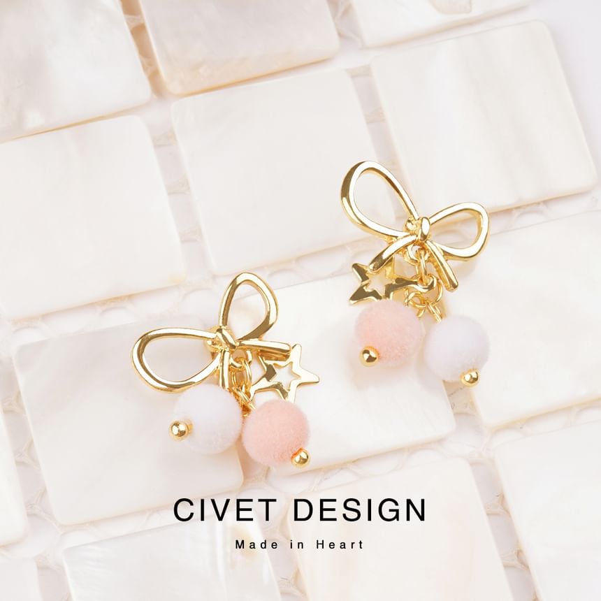 Drop Earring Bow / Star Threader