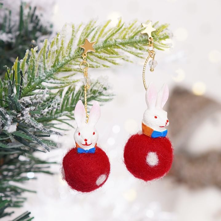 Felt Rabbit Earring Dangle