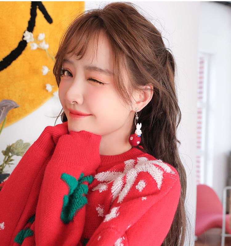 Felt Rabbit Earring Dangle