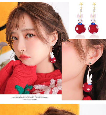 Felt Rabbit Earring Dangle