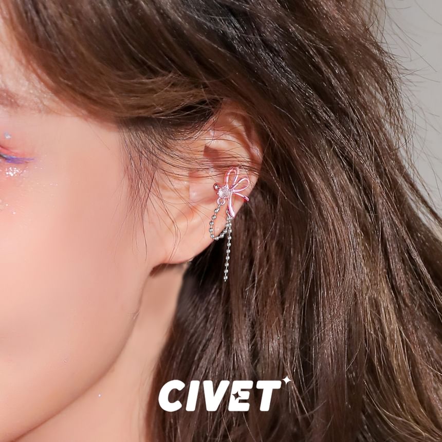 Earring Knot Rhinestone Alloy Dangle