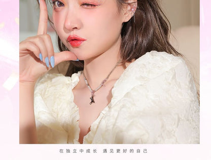 Earring Knot Rhinestone Alloy Dangle