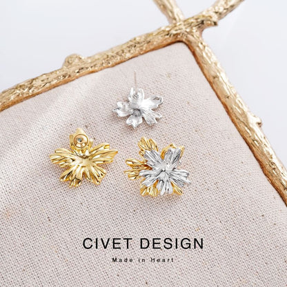 Jacket Alloy Floral Ear Cuff /