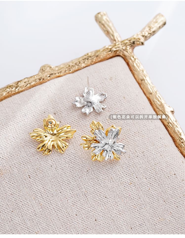 Jacket Alloy Floral Ear Cuff /