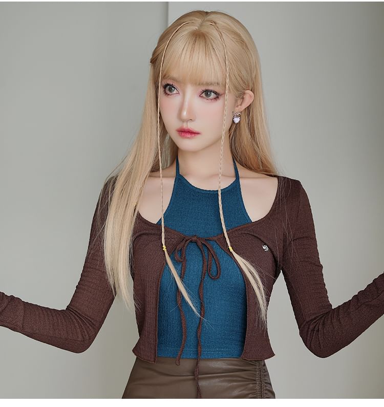 Earring Drop Heart Alloy Bow