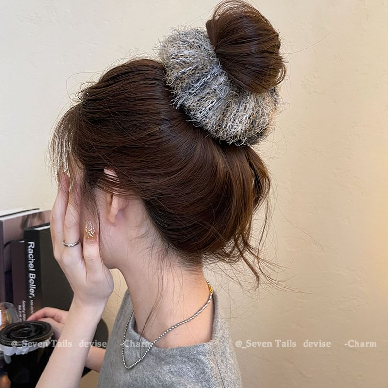 Tie Knit Hair Fuzzy