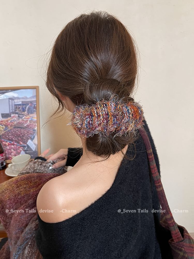 Tie Knit Hair Fuzzy