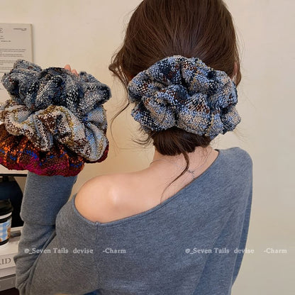 Plaid Hair Scrunchie