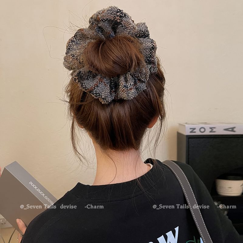 Plaid Hair Scrunchie
