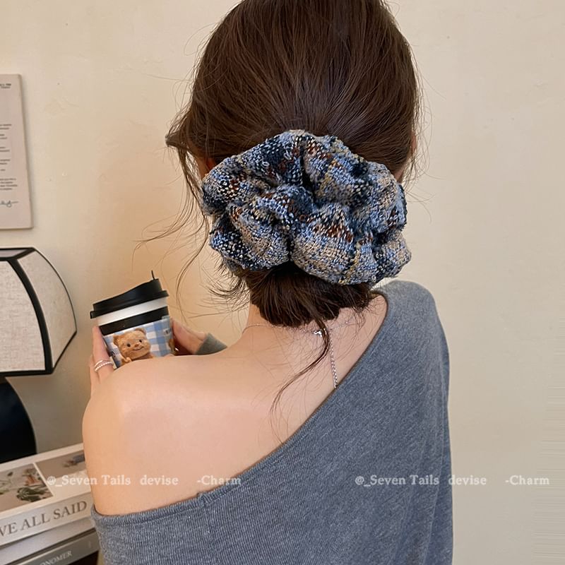 Plaid Hair Scrunchie
