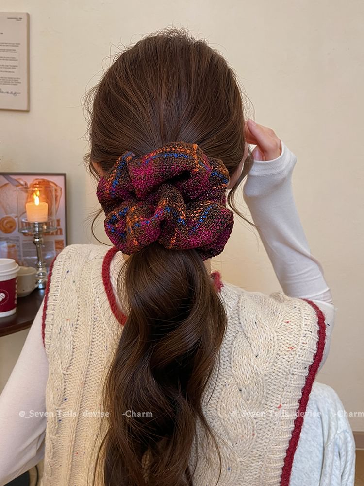 Plaid Hair Scrunchie