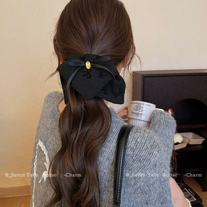 Hair Scrunchie Print Bow