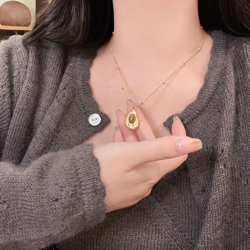 Necklace Snakebone / Pendant Set Stone