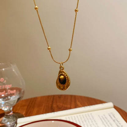 Necklace Snakebone / Pendant Set Stone