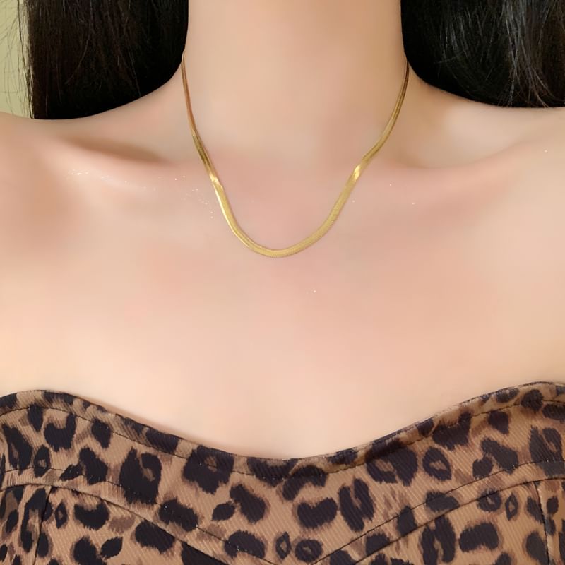 Necklace Snakebone / Pendant Set Stone