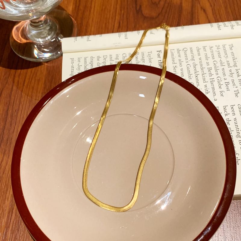 Necklace Snakebone / Pendant Set Stone