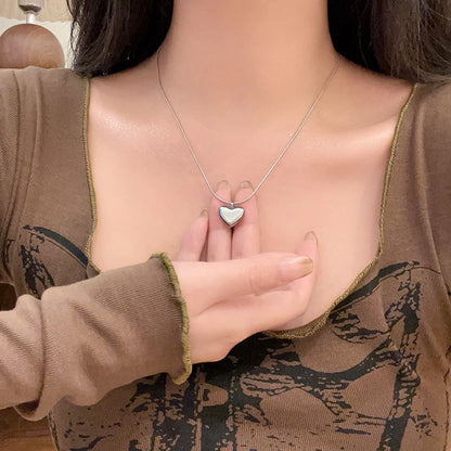 Heart / Set Necklace Braded Layered