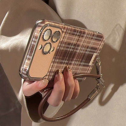 Set / Strap Case Phone Plaid