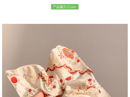 Scrunchie Trim Lace Bow