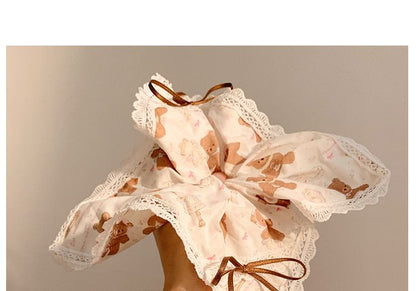 Scrunchie Trim Lace Bow