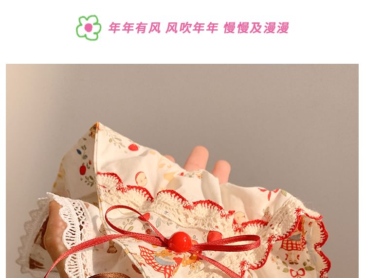 Scrunchie Trim Lace Bow