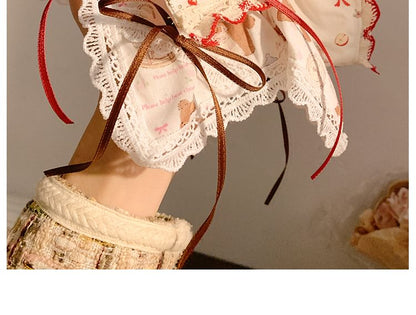 Scrunchie Trim Lace Bow