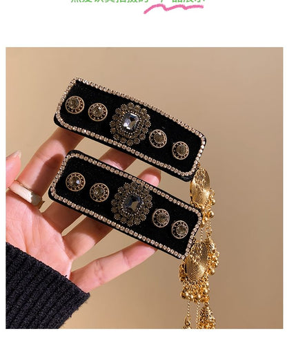 Clip Set Beaded Hair / Rhinestone