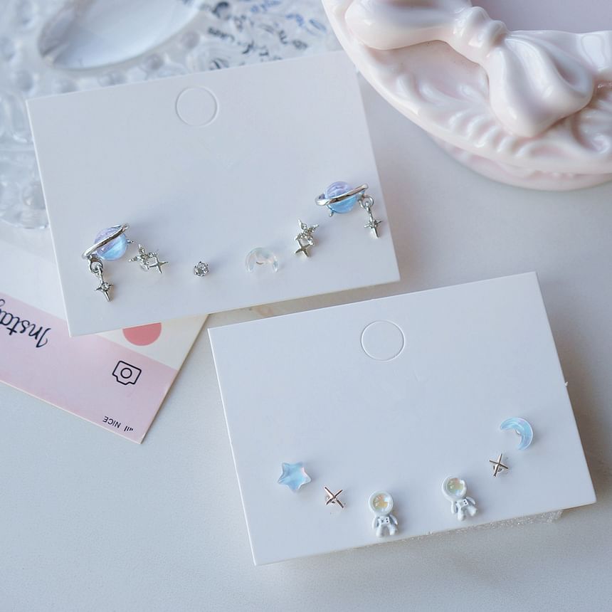 of 3 Earring Set Star Pairs: