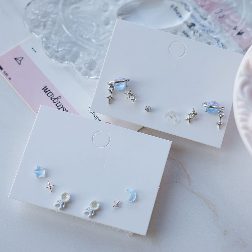 of 3 Earring Set Star Pairs: