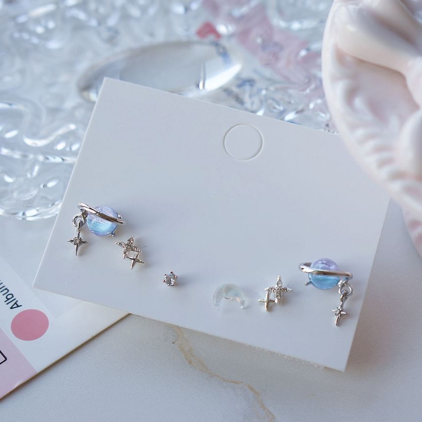 of 3 Earring Set Star Pairs: