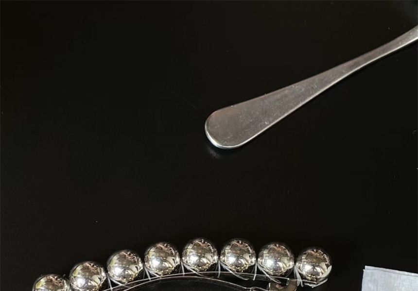 Polished Bead Alloy Hair Clip