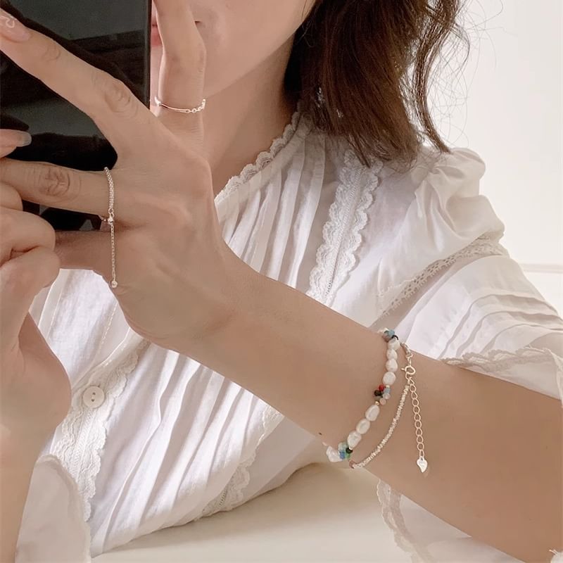 Freshwater / Pearl S925 Silver Sterling Bracelet Bead