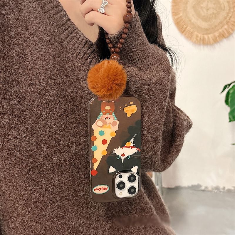 Strap Phone Set Pom Case / Mouse
