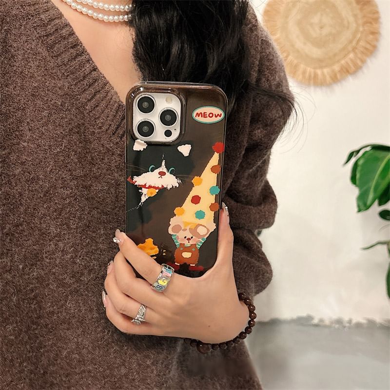 Strap Phone Set Pom Case / Mouse